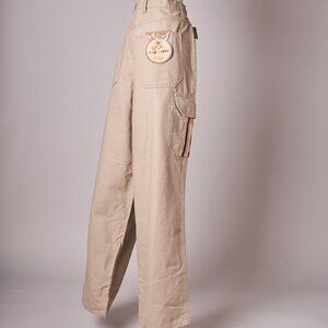 1990s Deadstock Tan Wide Split Skateboarding Cargo Pants